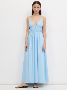 Midi Dresses: Calli - Alecia Plunge Maxi Dress
