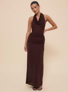 New Arrivals: Chancery - Draped Bodice Halter Jersey Dress