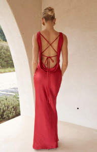 Runaway The Label - Adair Maxi Dress in Cherry