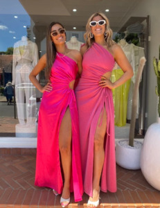 Size 12: Sonya Moda - Nour Maxi Dress In Fuschia