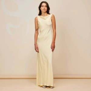 Ruby - Firebird Cowl Gown in Butter