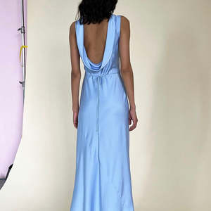 Black Tie: Ruby - Firebird Cowl Gown in Serenity