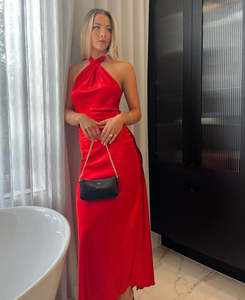 Work Do: YLD Design - Crossover Maxi Dress in Red