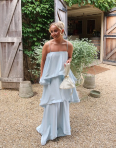 Elliatt - Tilly Tiered Maxi Dress in Light Blue