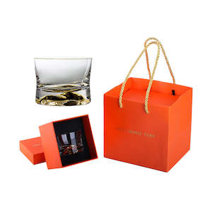 Drinkware: Linton Crystal Glass Whisky Cup with Gift Pack - Golden Mountain