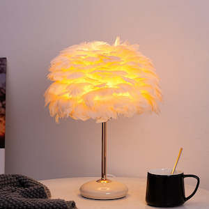 Veil Feather Tri-Color Dimmable Table Lamp