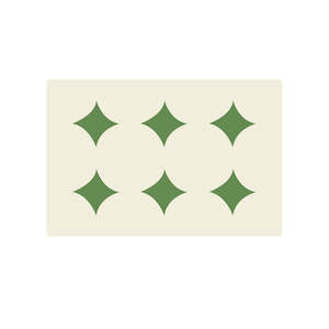 Placemat: Leopard Waterproof Rectangle Placemat - Green Diamond