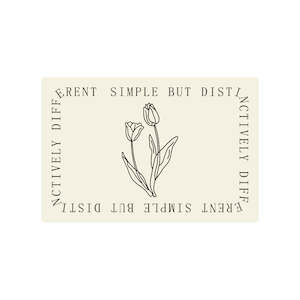 Leopard Waterproof Rectangle Placemat - Tulip