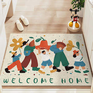 Morrow Durable Waterproof Non-Slip Door Mat 90x60cm - Family