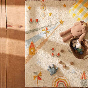 Mat: CoCo Kids Soft Stockholm Windmill Rug 160x60cm