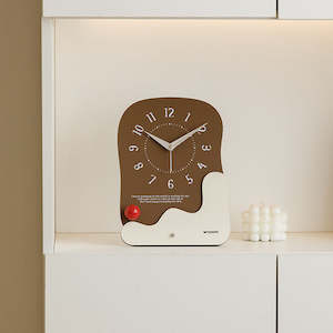 Fathers Day Sale: Bergen Creative 2-in-1 Wooden Desk/Wall Clock 27cm