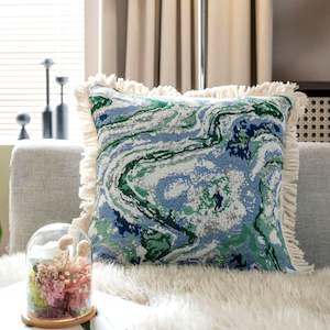 Vanassa Vintage Oil Painting Cushion Cover 45x45cm - Sylvan