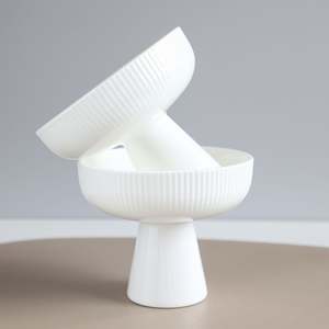 Georgia J Lilly High Foot Ice Cream Cup - White