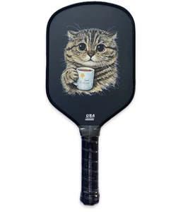 Morning Brew Cat 16mm T700 Carbon Fibre Pickleball Paddle