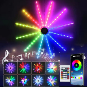 Products: iLead 5V Smart Firework RGB Light with Remote App Control Music Sound Sync LED Strips