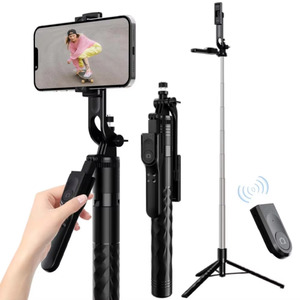 Products: iLead Aluminum Retractable Selfie Stick Tripod Compatible with Phones & Cameras, Perfect for Selfies or Live Streams