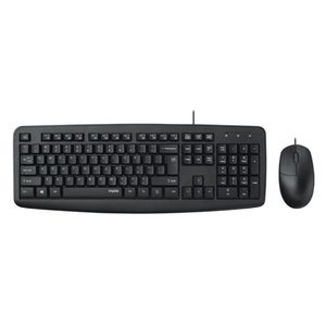 Keyboard Panel: Rapoo NX1600 Wired Mouse & Keyboard Combo – Black