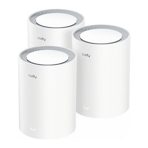 Cudy M Series (AX3000) Dual-Band Wi-Fi 6 2.5G Home Mesh System, 3-Pack