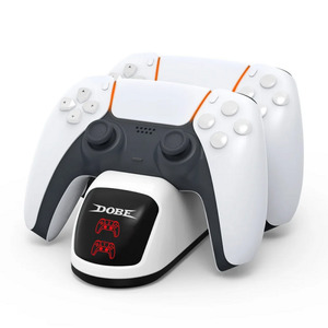 DOBE PS5 Controller Charger Station for PlayStation 5 with LED Light Dual Stand Charger Dock
