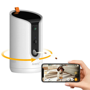 Arenti Pet Treat Dispenser with 3MP/2K Wi-Fi Camera