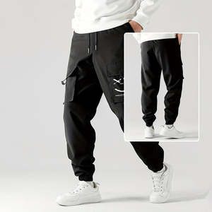 Sportswear: Straight Ankle Tied Wear-resistant Overalls Casual Pants