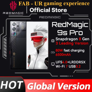 Electronics: RedMagic 9s Pro 5G Global Version Gaming Phone 6.8" Snapdragon 8 Gen 3 Leading Version 6500mAh 80W Charge 50MP NFC