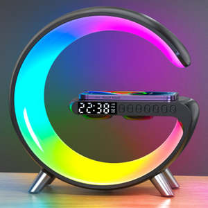 New Intelligent G Shaped LED Lamp Bluetooth Speake Wireless Charger Atmosphere L&hellip;