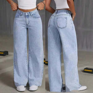 Ladieswear: Sweet And Spicy Style High Waist Straight Jeans Women's Clothing