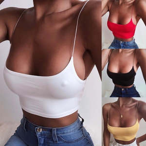 Women Camis Strap Tops Summer Ladies Casual Solid Color Sleeveless Tshirts Sexy &hellip;