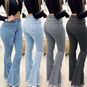 Ladieswear: Women Fashion Elastic Ladies Jeans Pants