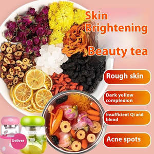 Health: Rose Lemon Slice Beauty And Beauty Brewing Scented Tea