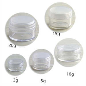 Beauty: Transparent Ordinary Box PS Lid Box Simple Packaging Box Plastic Cream Bottle