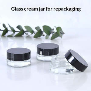 Beauty: Clear Cream Jar Cosmetic Bottle Sample Size