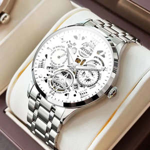 Jewellery: Men's Automatic Non-mechanical Men's Watch Stainless Steel Waterproof