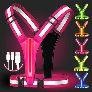 Reflective Vest Adjustable Clothing High-Visibility Safety 3 Lighting Modes LED &hellip;
