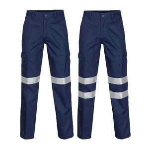 100% Cotton Hi Vis Men Work Pants with Reflective Stripes Work Trousers with Ref&hellip;