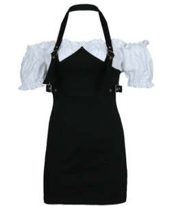New Arrivals: European and American women wear neck metal dresses