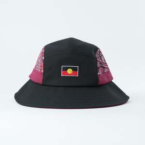 Aboriginal Bucket Lid - Maroon Edition