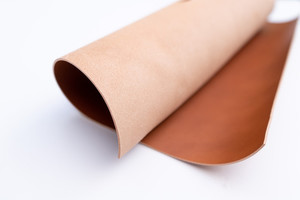Products: Premium Aniline Italian Veg Tanned Cognac Leather Piece 1 Sqft 1.0mm Leap Leather Craft