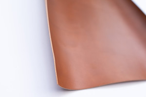 Premium Aniline Italian Veg Tanned Cognac Leather Piece 1.5mm Leap Leather Craft