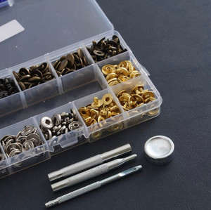 Products: A Set of Snap Fasteners + Installer Leap Leather Craft