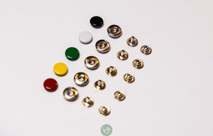 Coloured High Quality Japanese Rivets Snap Button Studs - 5 Sets Leap Leather Craft