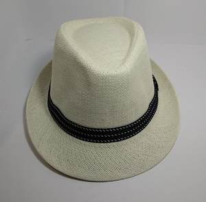 Straw Trilby Hat - Leather Direct
