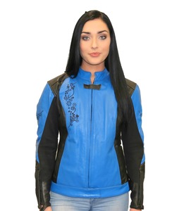 Motorcycle Jacket Motorcycle Leather Jacket with Armours: 40% Off Ladies Motorcycle Leather Jacket - Womens Riding Jacket
