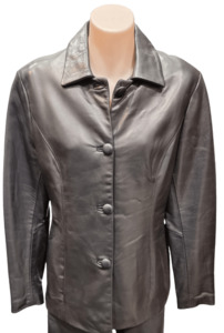 Fashion Leather Jackets: Women's Button Leather Blazers - Genuine Lambskin Leather Blazer NZ