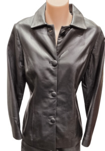 Fashion Leather Jackets: Women's Long Leather Jacket - Genuine Leather Jackets for Women