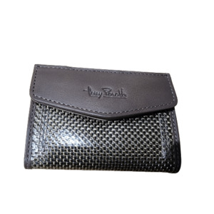 Tony Perotti Wallet Card Holder Titanium - Leather Direct