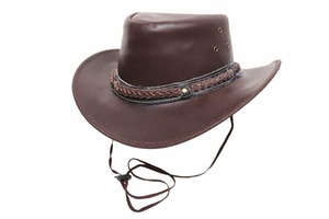 Oily Nubuck Leather Hat - Leather Direct