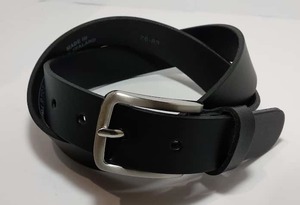 Black Leather Belt - Parker - Leather Direct