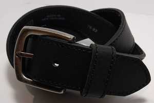 Black Leather Belt - Tucson - Leather Direct